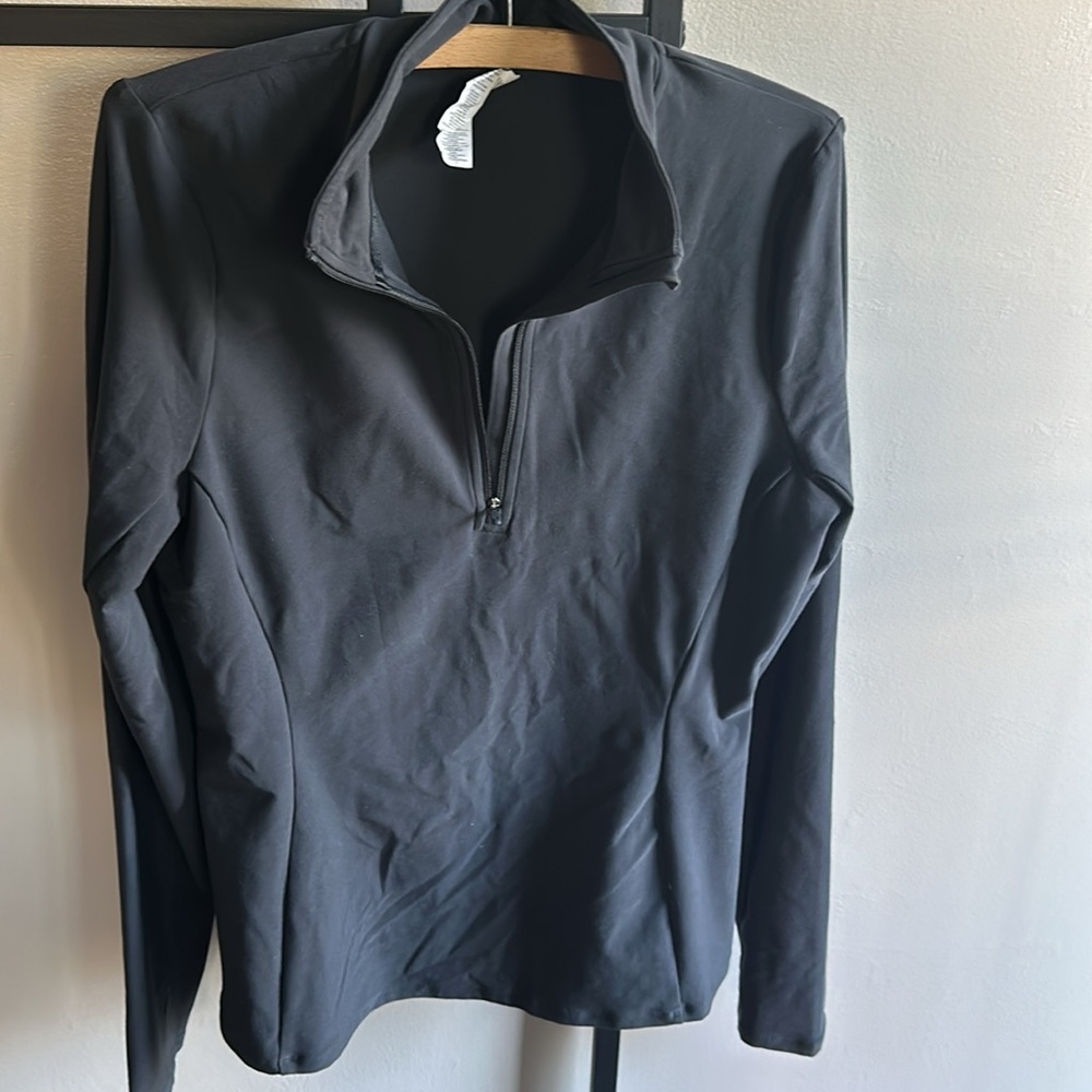 ALO Yoga Alosoft 1/2 Zip Rapid Pullover - Gray - Picture 2 of 8